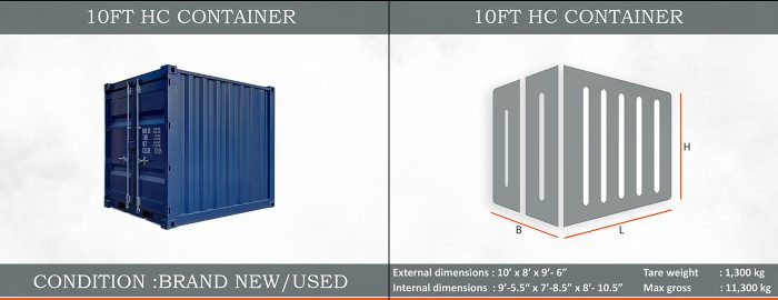 10FT-HC-container