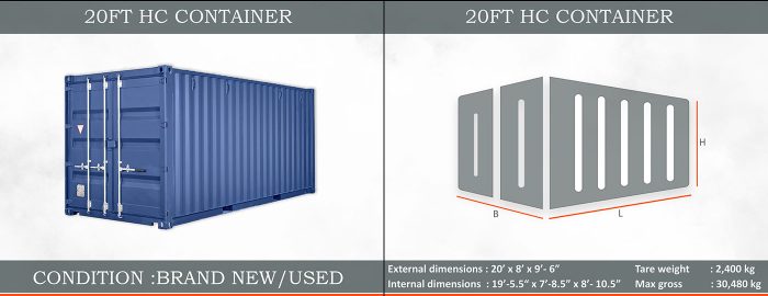 20FT-HC-TS-container